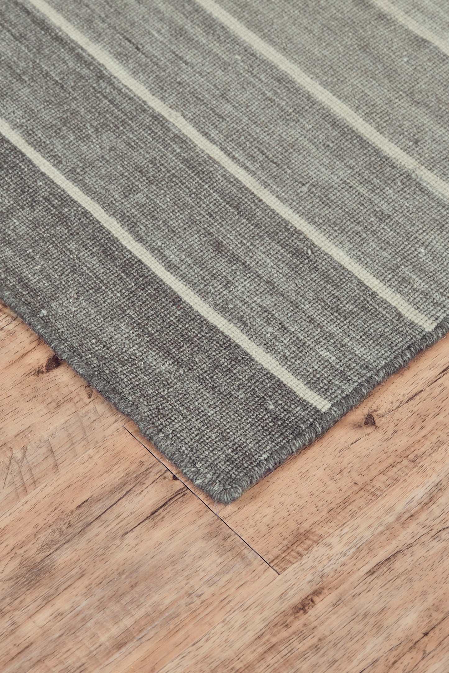 Santino Transitional/Casual/Nautical & Coastal Stripes Gray - Feizy Rug