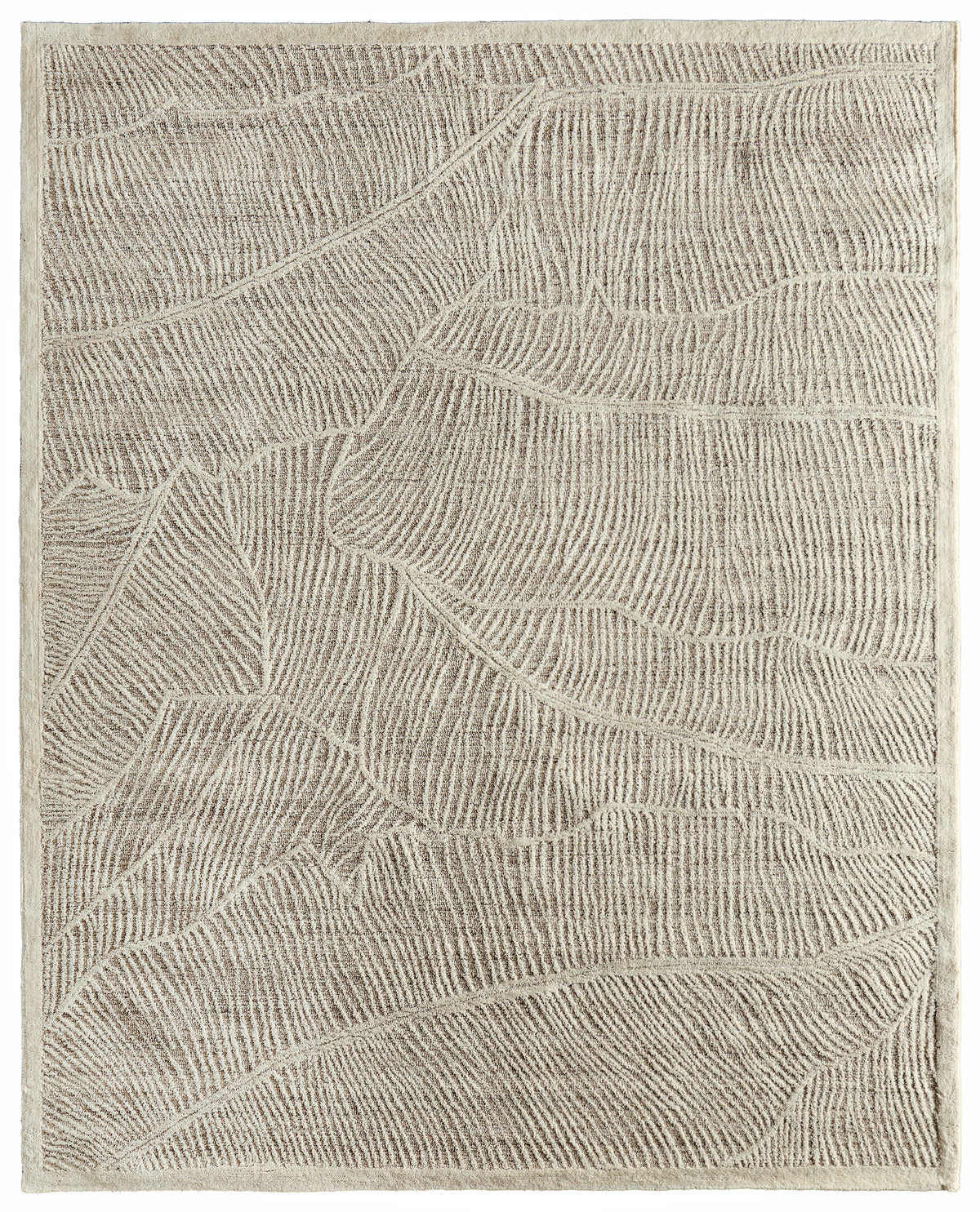 Winston Modern/Nautical & Coastal Floral & Botanical/Bordered/Abstract Ivory - Feizy Rug