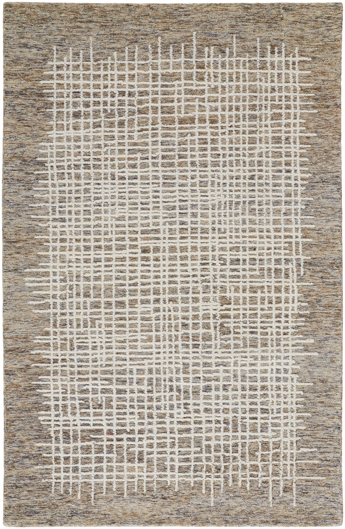 Maddox Transitional/Casual Abstract Tan/Ivory - Feizy Rug