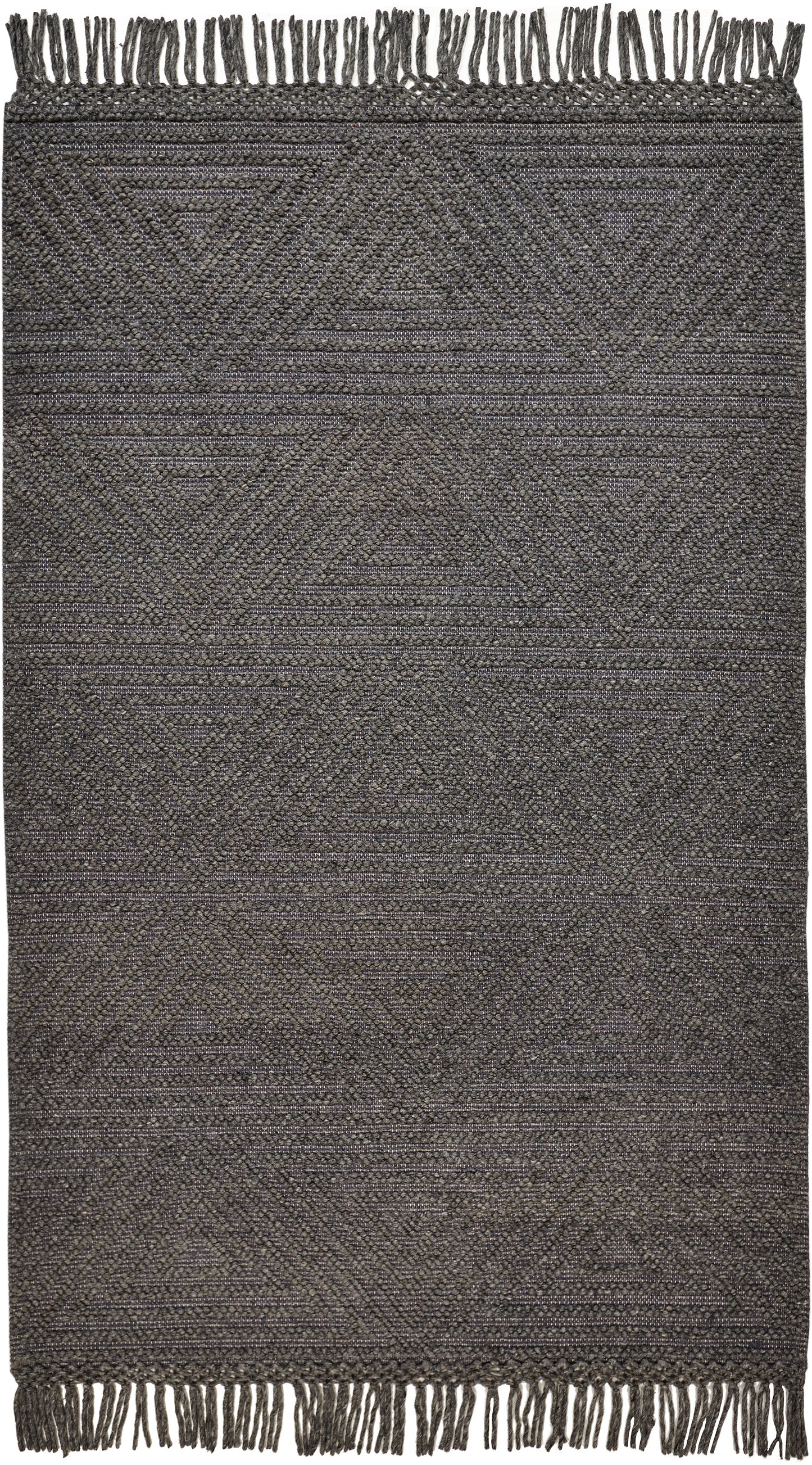 Phoenix Transitional/Farmhouse/Scandinavian Geometric/Solid Gray - Feizy Rug