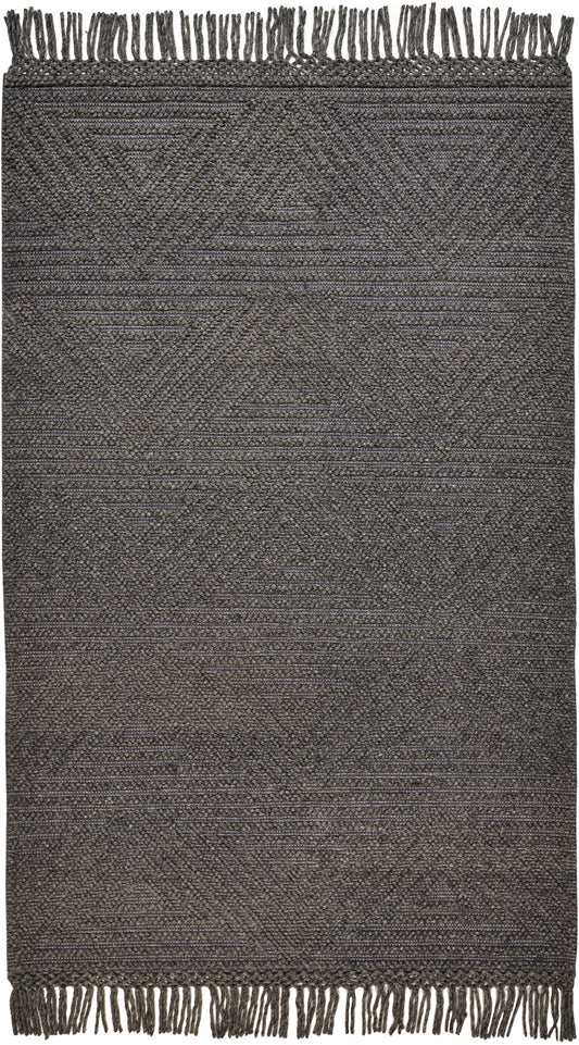 Phoenix Transitional/Farmhouse/Scandinavian Geometric/Solid Gray - Feizy Rug