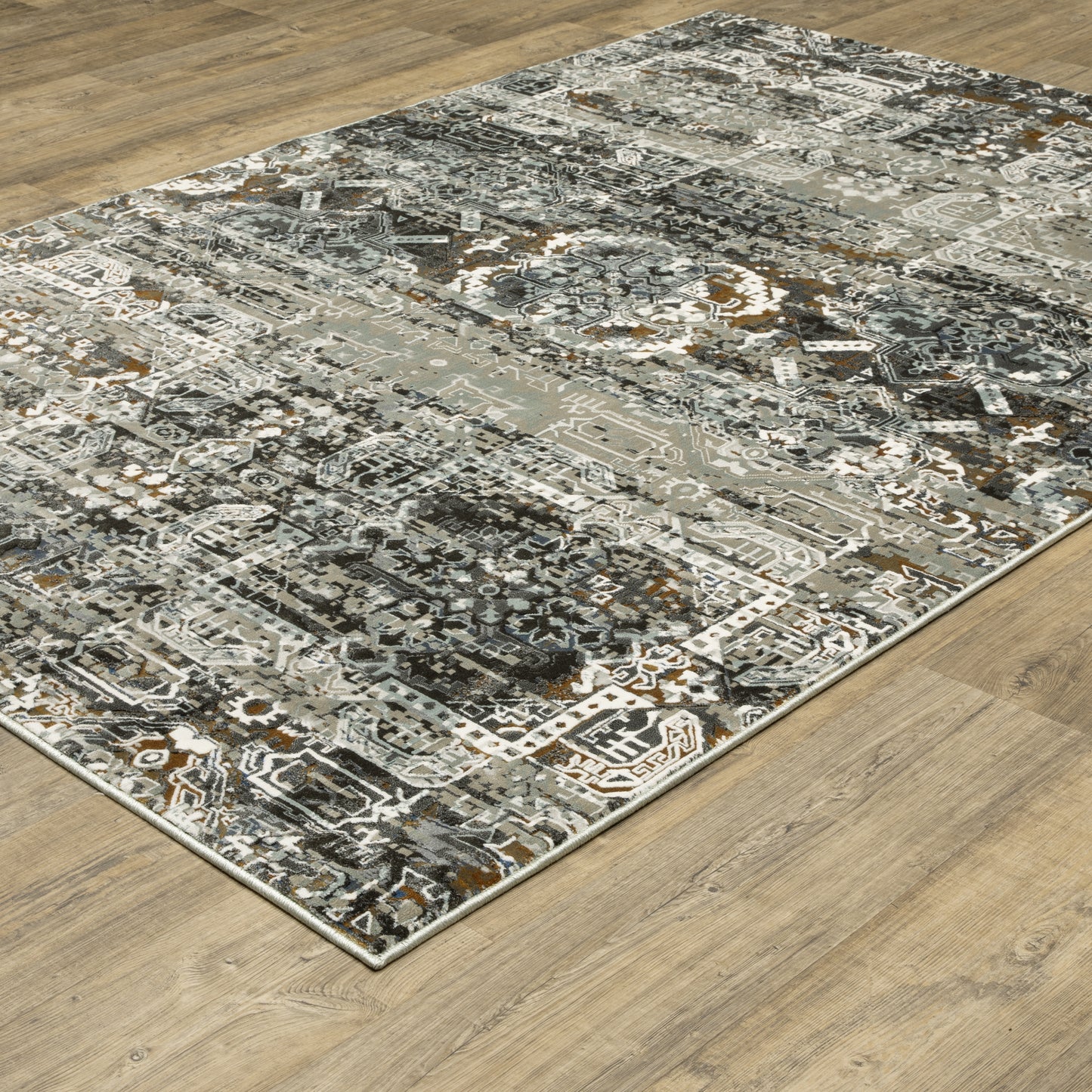 GEMINI 2060V Charcoal Rug - ORIENTAL WEAVERS