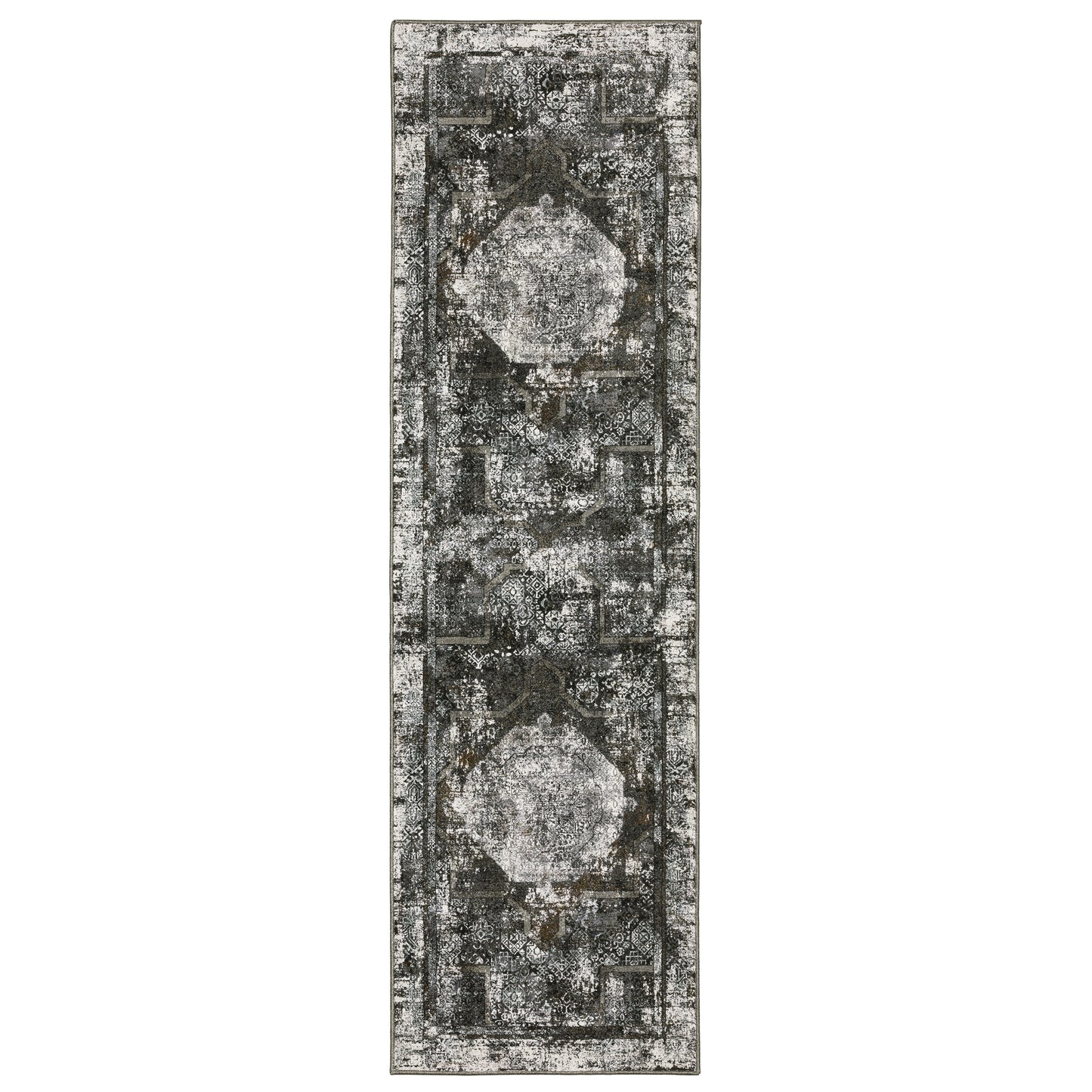 GEMINI 090O2 Charcoal Rug - ORIENTAL WEAVERS