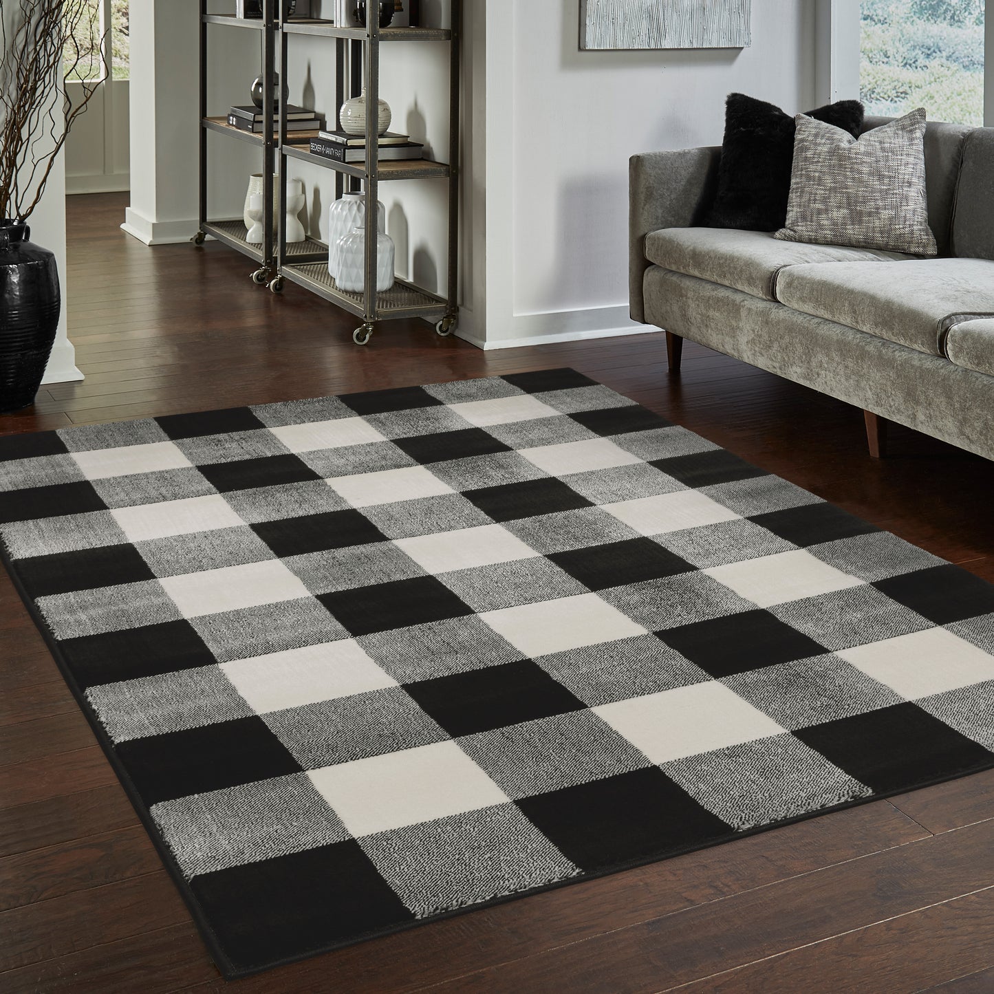 GEORGIA 678D0 Black Rug - ORIENTAL WEAVERS