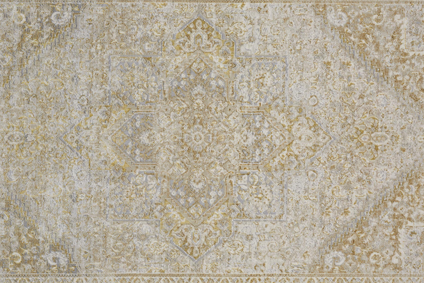 Aura Modern/Classic/Persian Ivory/Gold Area Rug