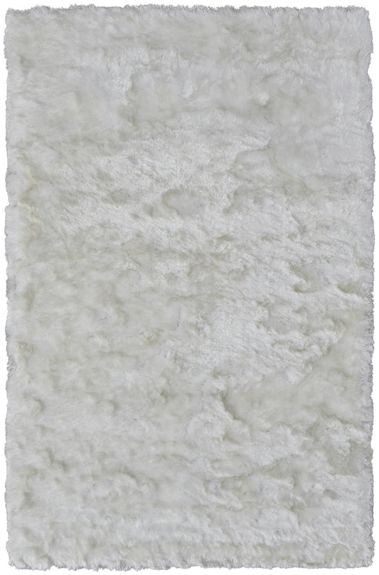 Indochine Modern/Luxury & Glam/Casual Solid White - Feizy Rug