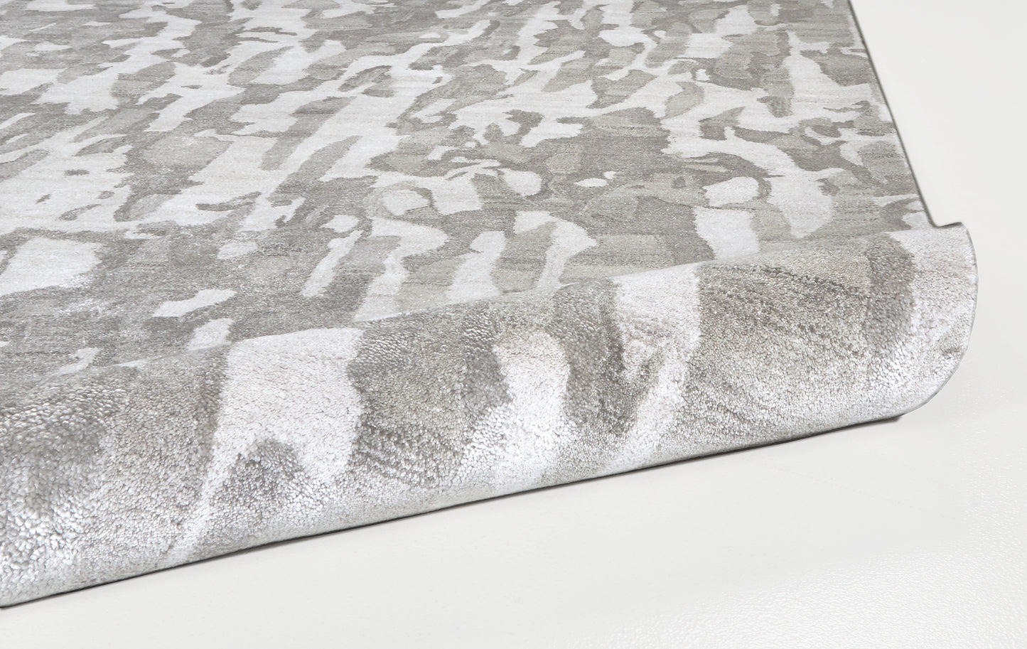 Dryden Transitional/Industrial/Casual Abstract/Watercolor Gray/Taupe/Silver - Feizy Rug
