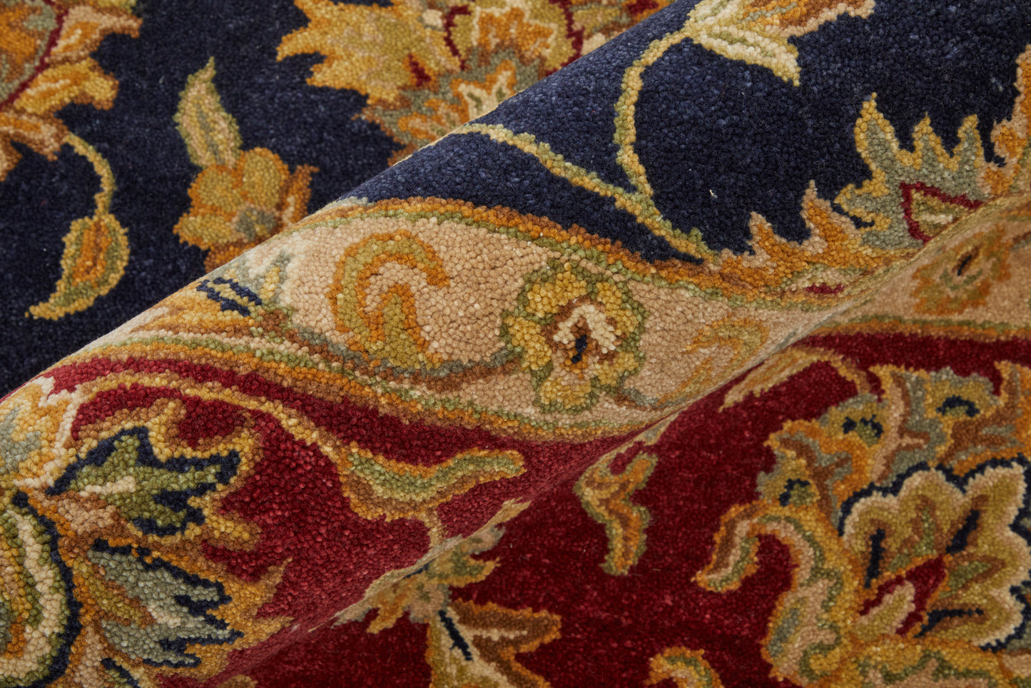 Wagner Traditional/Classic/Vintage Oriental/Persian/Bordered Blue/Red/Gold - Feizy Rug