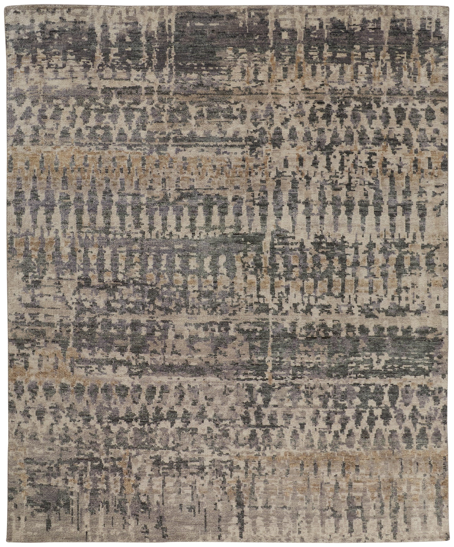 Palomar Transitional/Casual/Farmhouse Abstract/Geometric/Diamond Tan/Taupe - Feizy Rug
