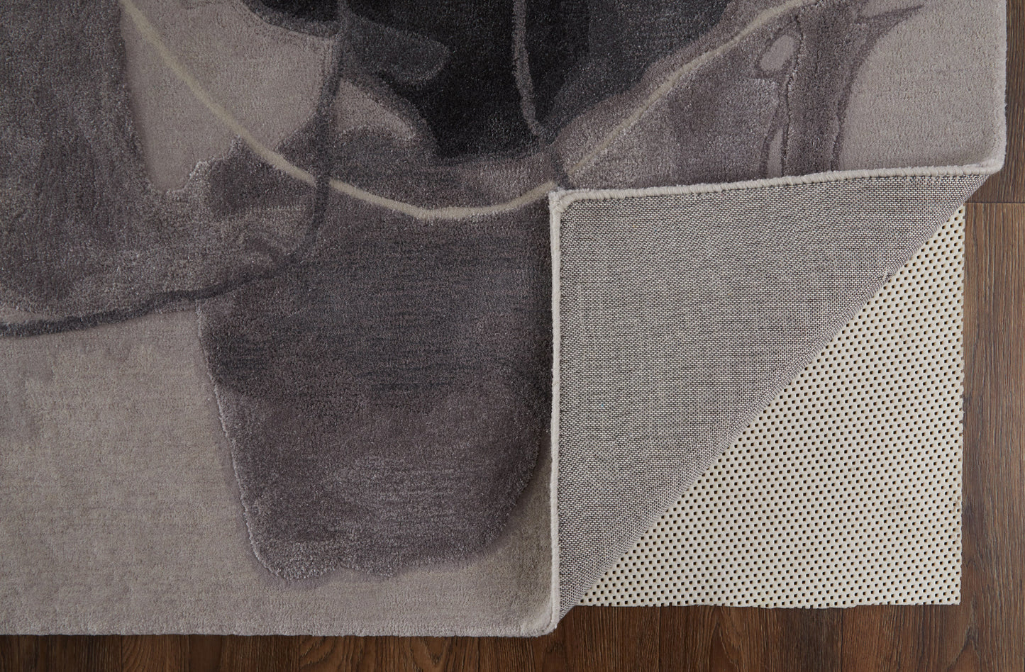 Anya Transitional/Industrial/Casual Abstract/Watercolor Ivory/Gray/Taupe - Feizy Rug