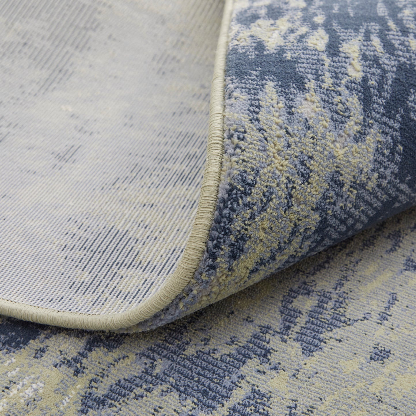 Clio Modern/Casual Abstract/Watercolor/Distressed Blue/Green/Ivory - Feizy Rug