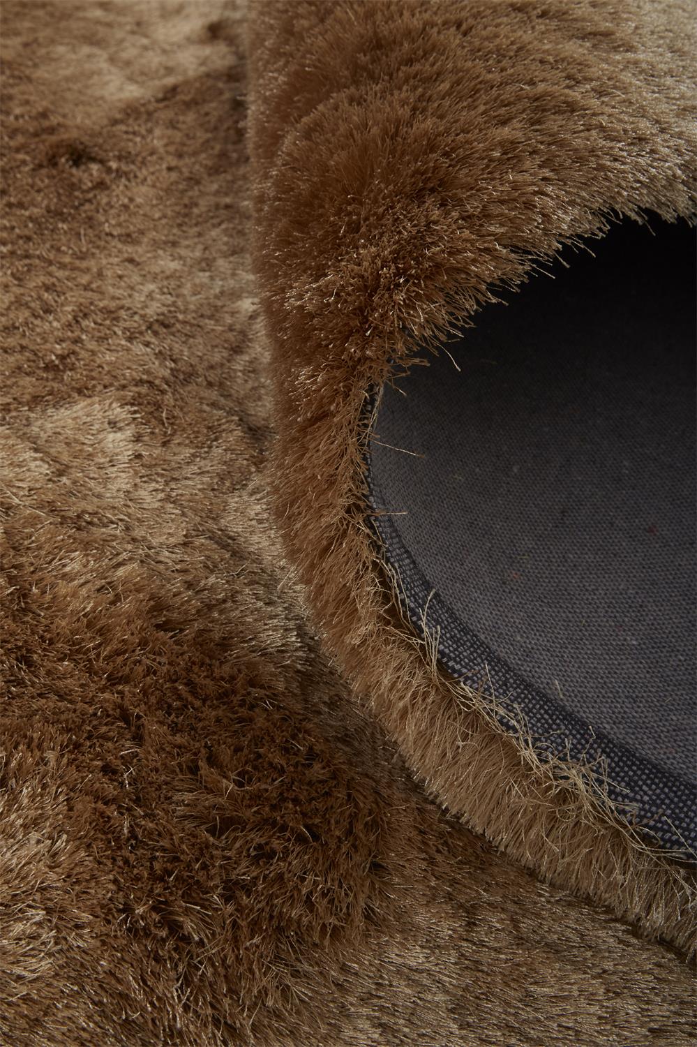 Indochine Modern/Luxury & Glam/Casual Solid Brown/Gold - Feizy Rug