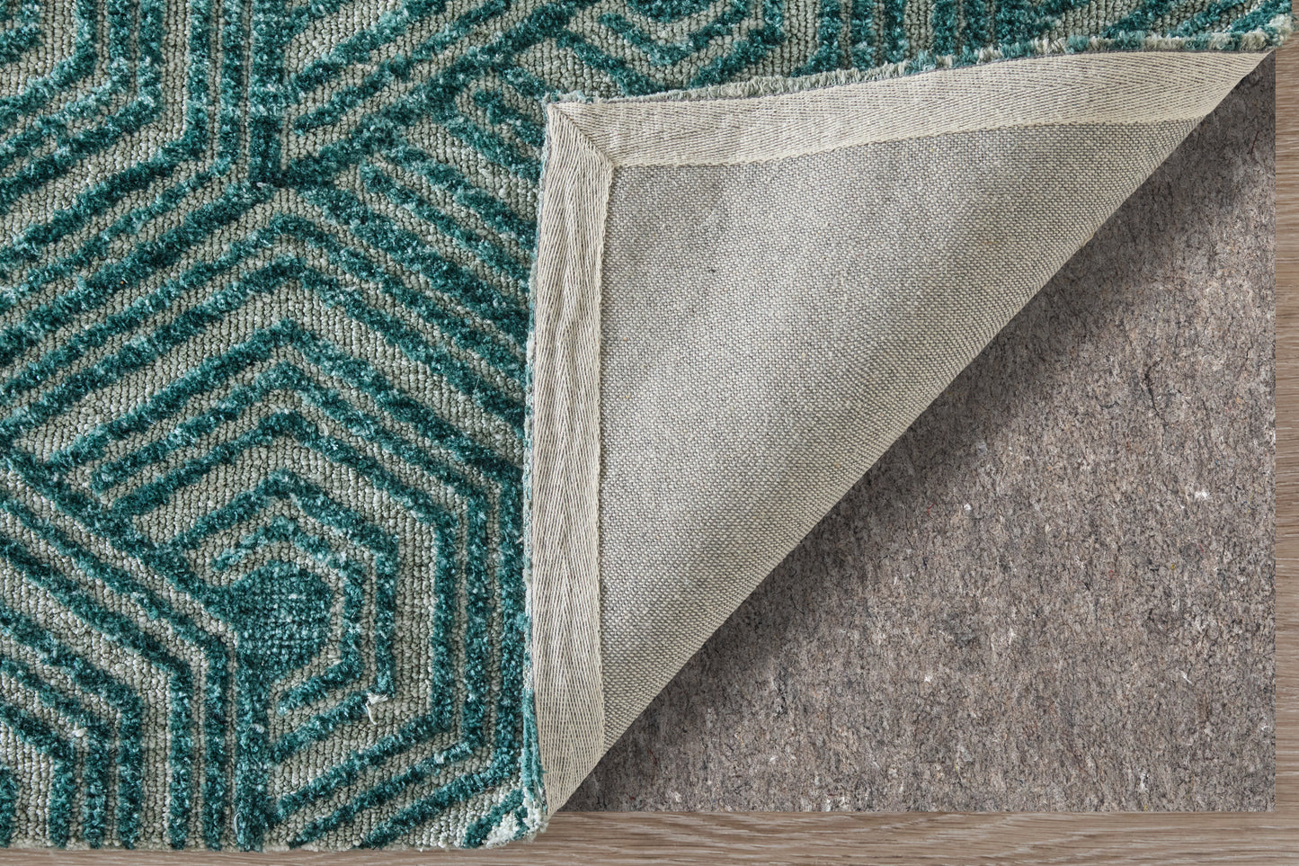Colton Modern/Industrial Geometric/Abstract Blue - Feizy Rug