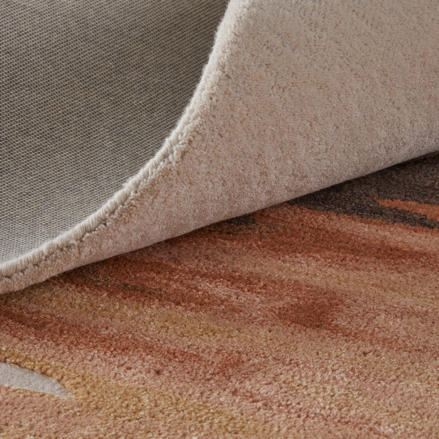 Anya Transitional/Industrial/Casual Abstract/Watercolor Red/Brown/Orange - Feizy Rug