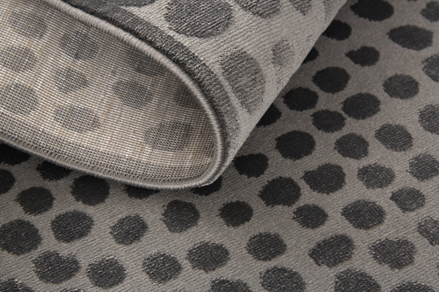 Gaspar Modern/Casual/Industrial Polka Dots/Gradient & Ombre Gray/Silver/Ivory - Feizy Rug