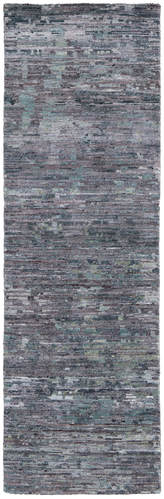 Conroe Modern/Casual/Industrial Blue/Gray Runner  Feizy Rugs Small Parcel,Feizy Rugs,Conroe,Blue/Gray,2'6" x 8',Runner,Wool/Viscose,Modern/Casual/Industrial,India