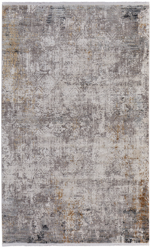 Cadiz Modern/Industrial/Luxury & Glam Ivory/Taupe/Gray Accent Rug