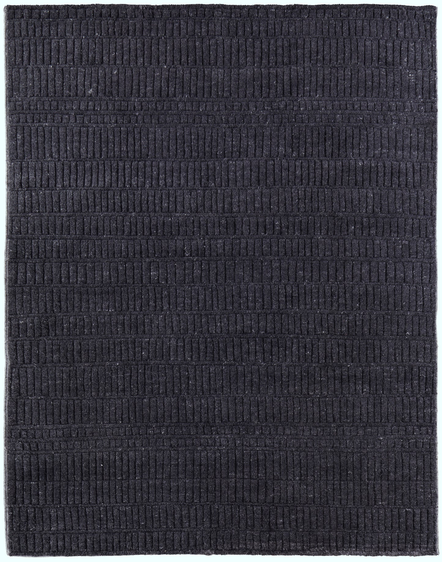 Vesper Transitional/Casual/Scandinavian Solid/Stripes Black - Feizy Rug