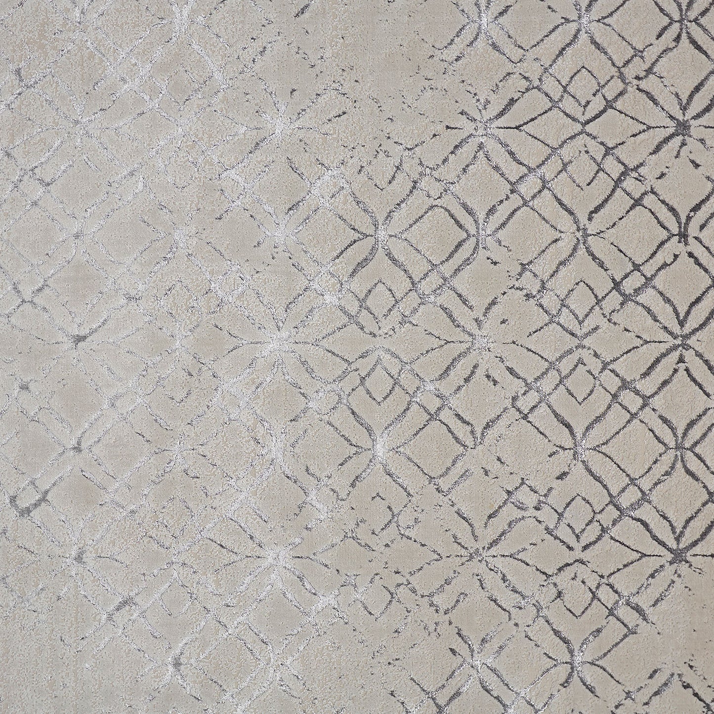 Micah Modern/Industrial/Luxury & Glam Distressed/Abstract Silver/Gray/White - Feizy Rug