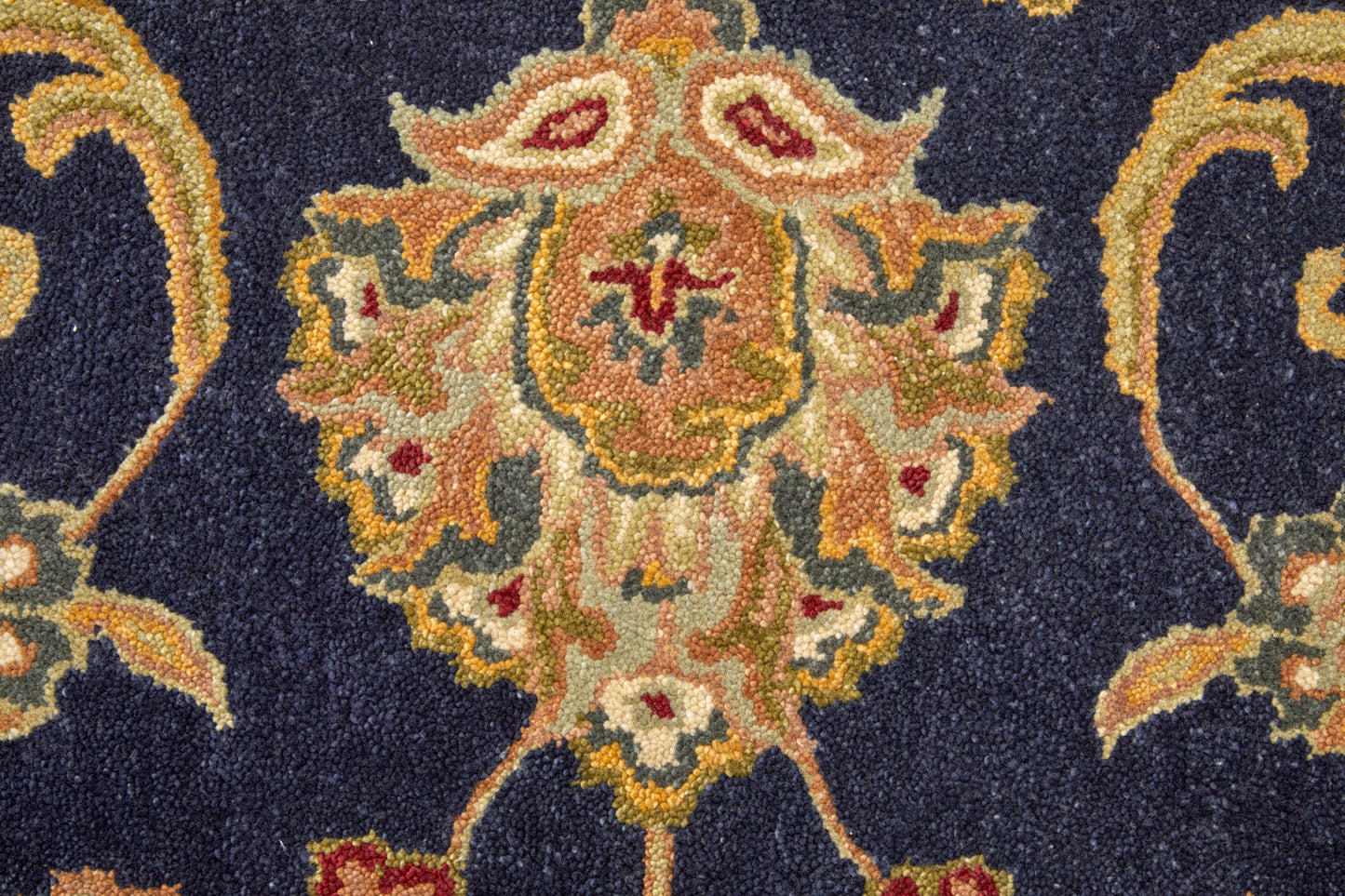 Wagner Traditional/Classic/Vintage Oriental/Persian/Bordered Blue/Tan/Gold - Feizy Rug