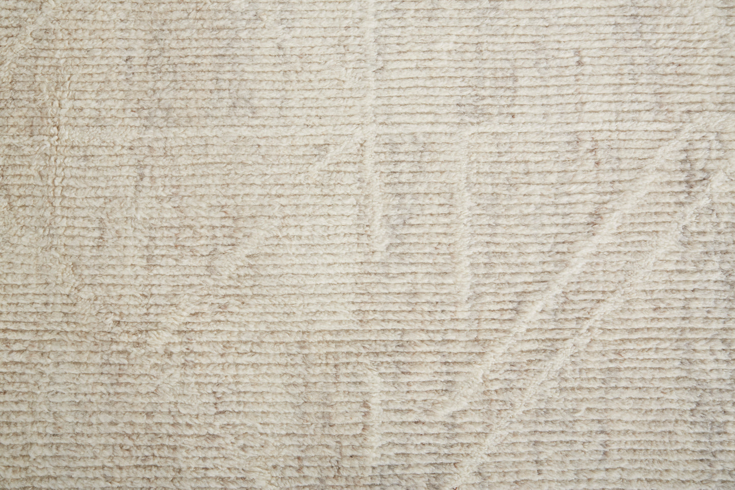 Alford Modern/Scandinavian/Natural Solid/Geometric Ivory/Tan - Feizy Rug