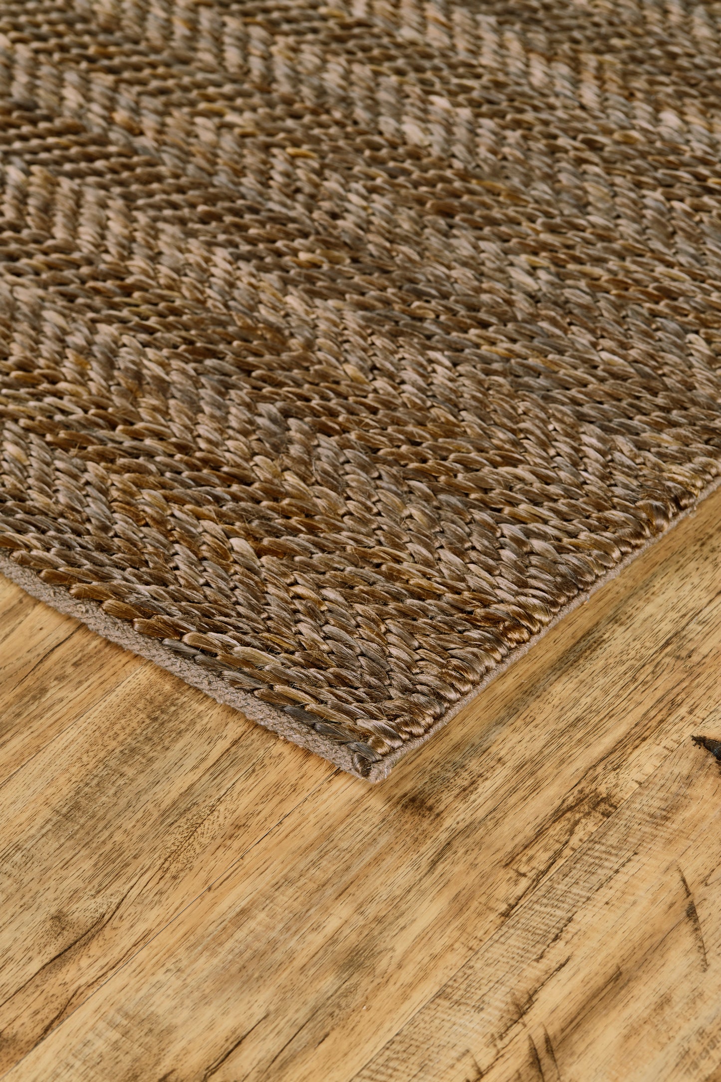 Kaelani Transitional/Casual Geometric/Solid Brown/Gray - Feizy Rug