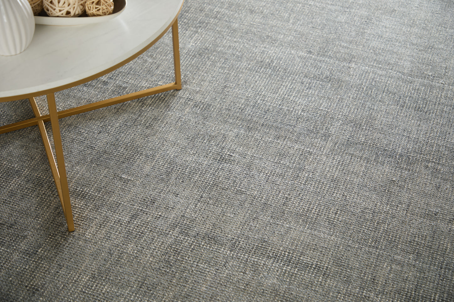 Fleetwood Modern/Casual Solid Gray/Black - Feizy Rug