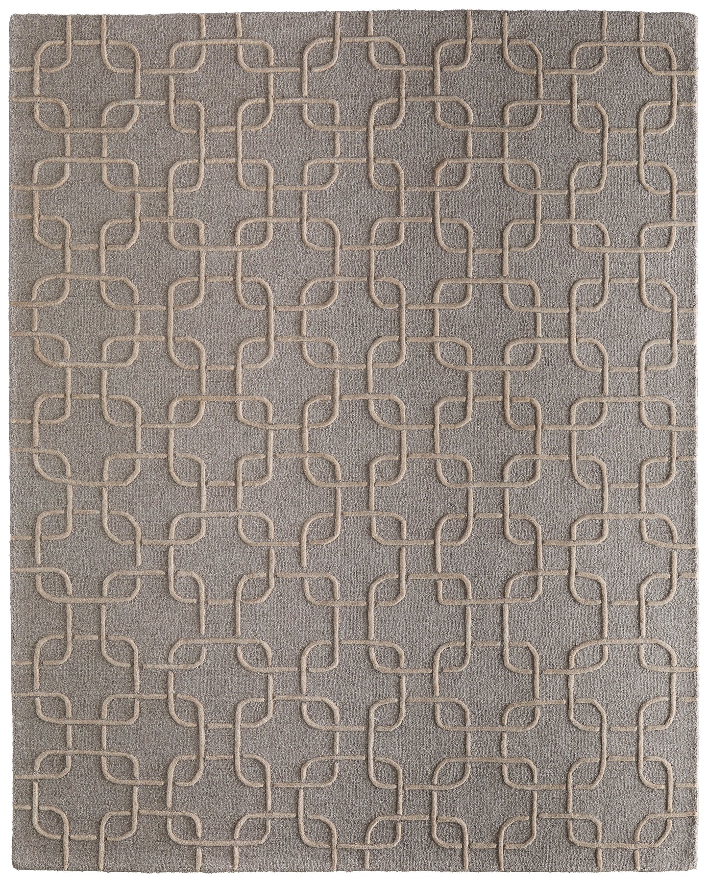 Kimball Transitional/Casual Trellis & Lattice/Geometric/Abstract Gray/Taupe/Tan - Feizy Rug