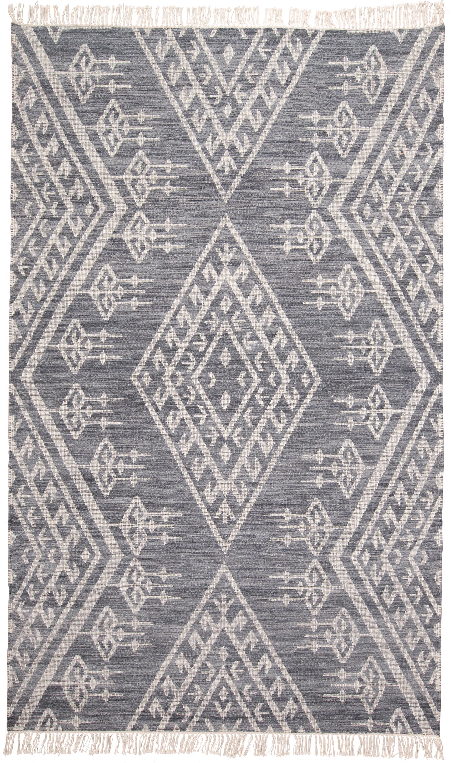 Savona Transitional/Bohemian & Eclectic/Casual Southwestern/Geometric Gray/Ivory/Blue - Feizy Rug