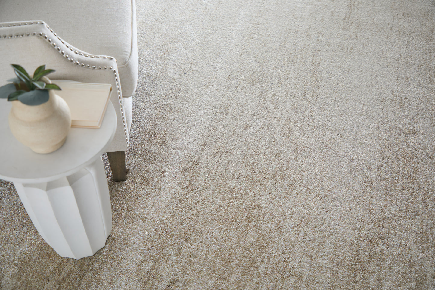 Jameson Modern/Bohemian & Eclectic Distressed/Abstract Ivory/Tan - Feizy Rug