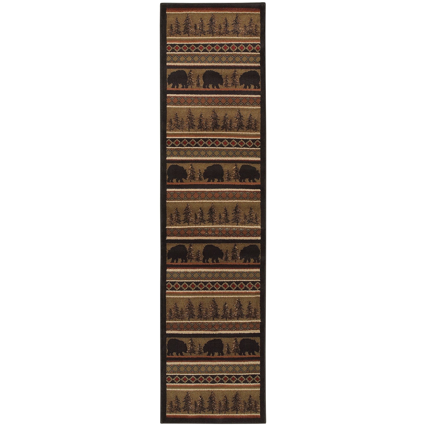 HUDSON 1066A Black Rug - ORIENTAL WEAVERS