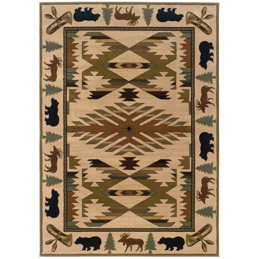 HUDSON 1072A Ivory Rug - ORIENTAL WEAVERS