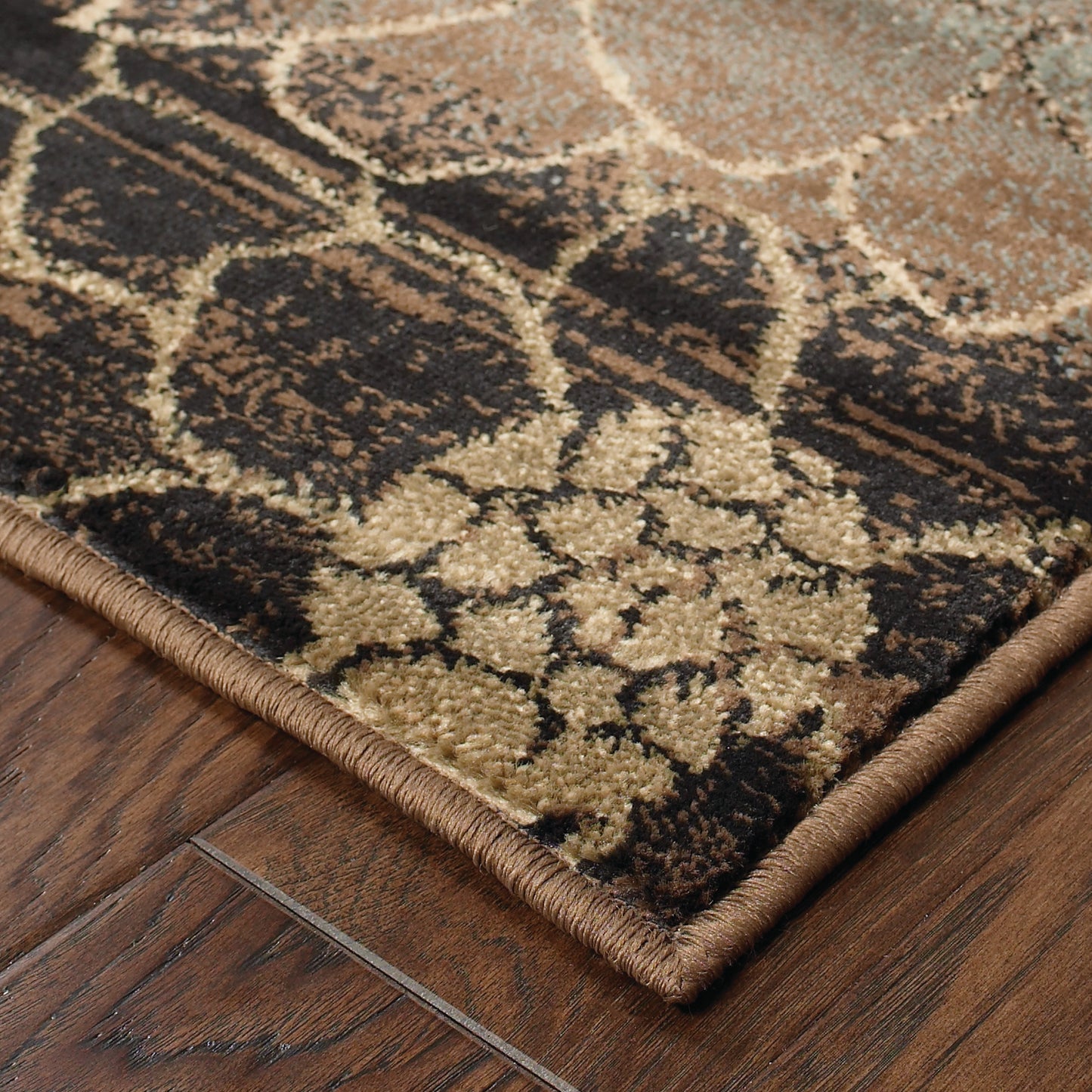 HUDSON 074A1 Brown Rug - ORIENTAL WEAVERS