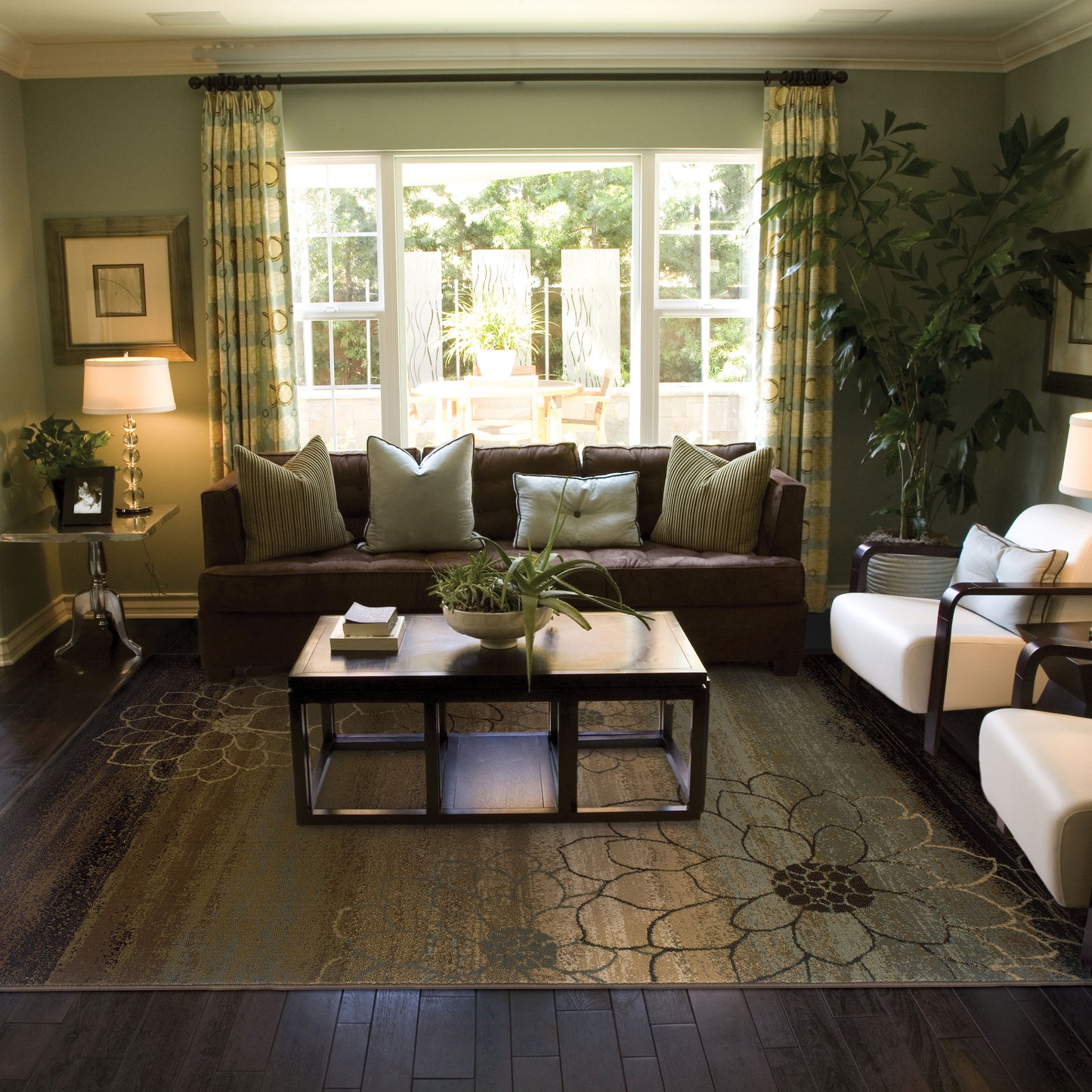 HUDSON 074A1 Brown Rug - ORIENTAL WEAVERS