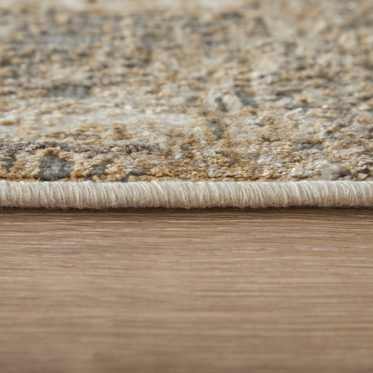 Parker Transitional/Casual Abstract Tan/Ivory/Brown 3705 - Feizy Rug