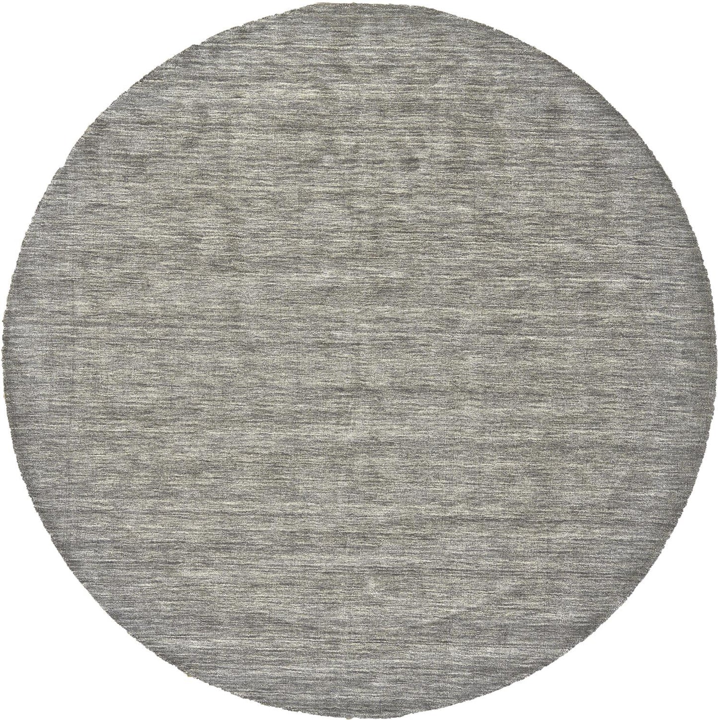 Luna Modern/Casual Solid Gray/Ivory - Feizy Rug