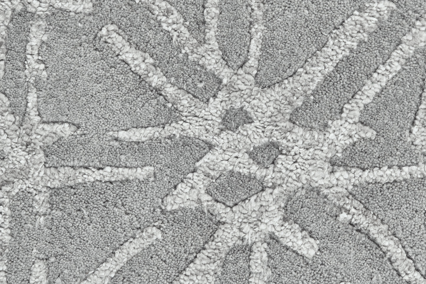 Manoa Transitional/Mid-Century Modern Geometric Gray/Silver - Feizy Rug