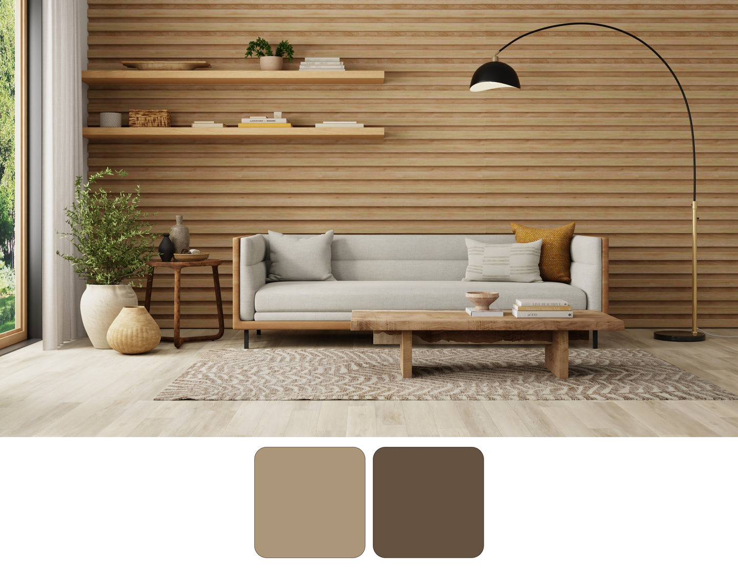 Colton Modern/Bohemian & Eclectic Animal Print/Chevron Taupe/Tan - Feizy Rug