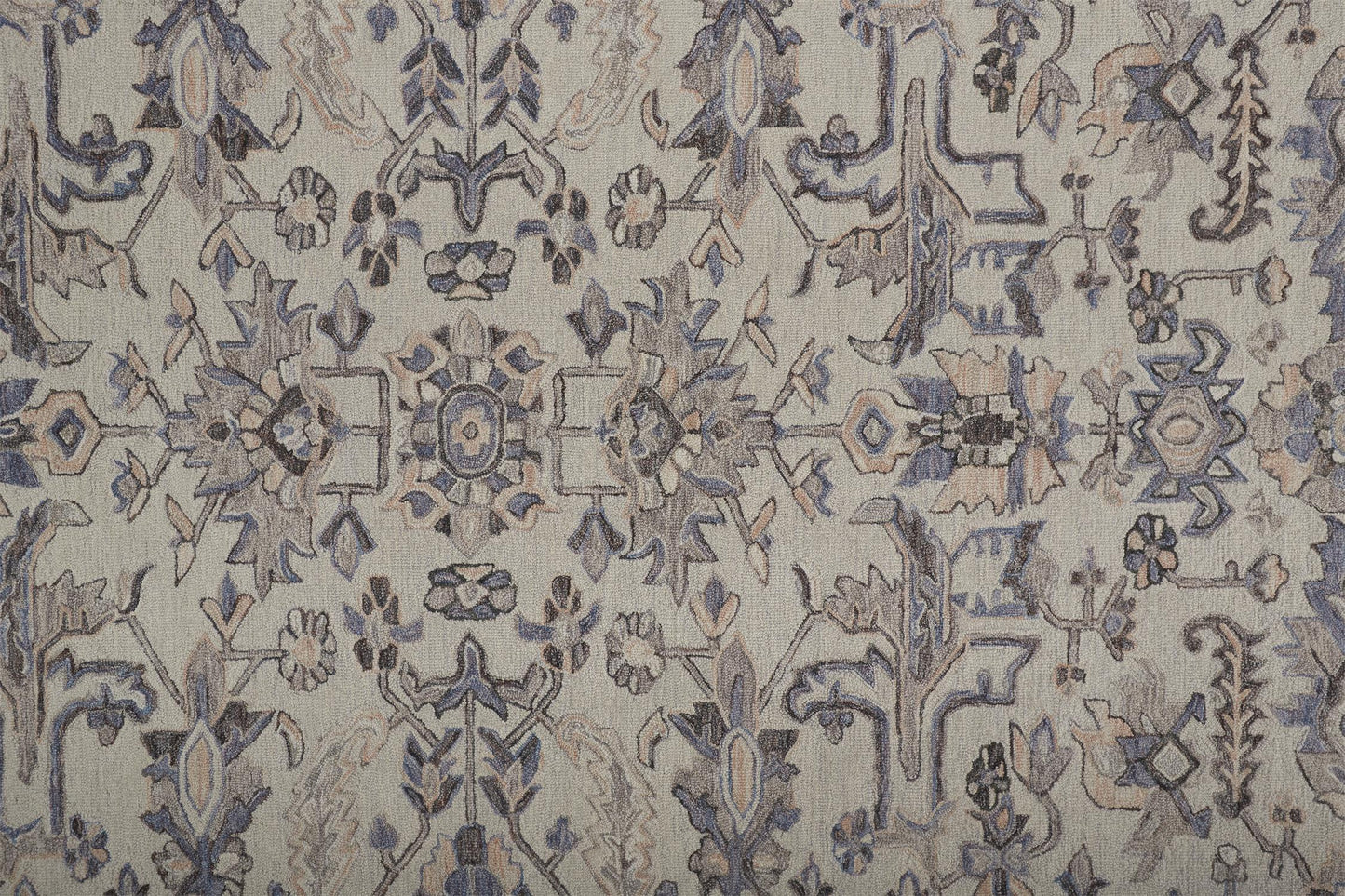 Fallon Traditional/Classic/Casual Oriental/Floral & Botanical Ivory/Gray - Feizy Rug
