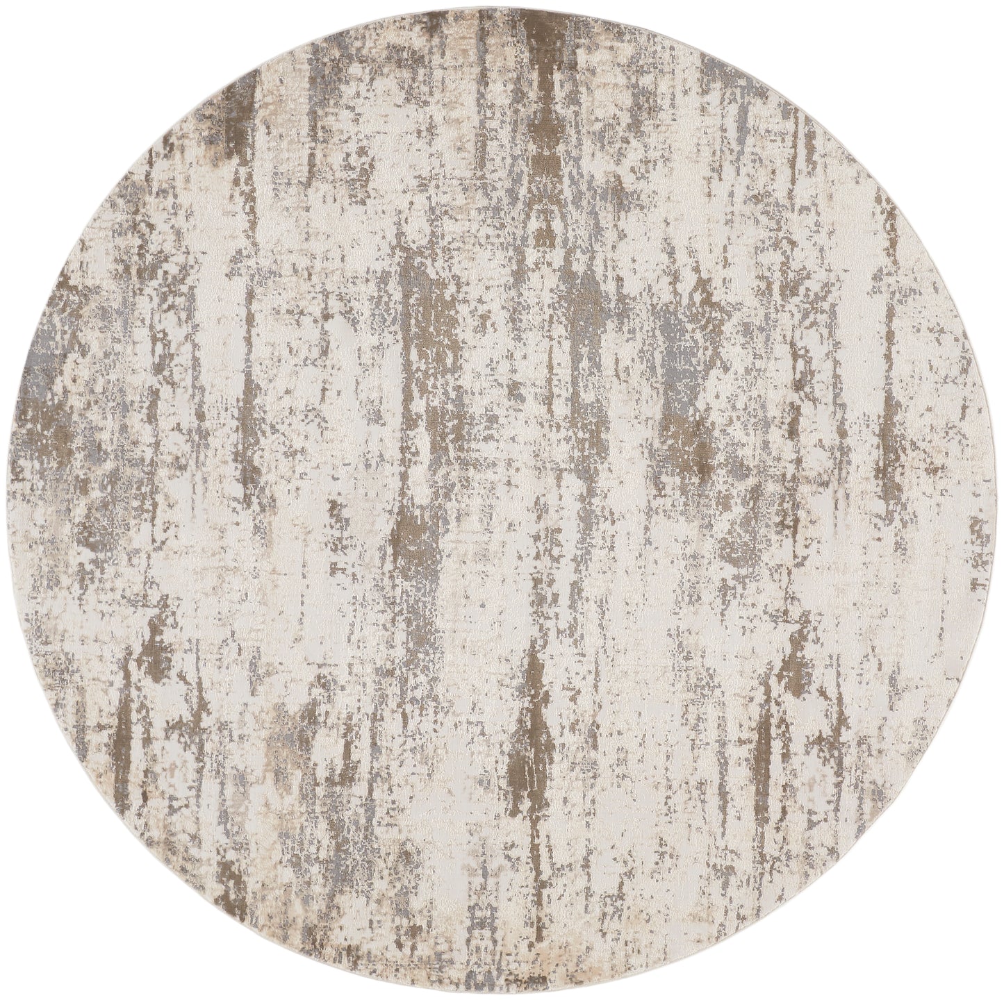Parker Transitional/Casual Abstract Ivory/Brown - Feizy Rug