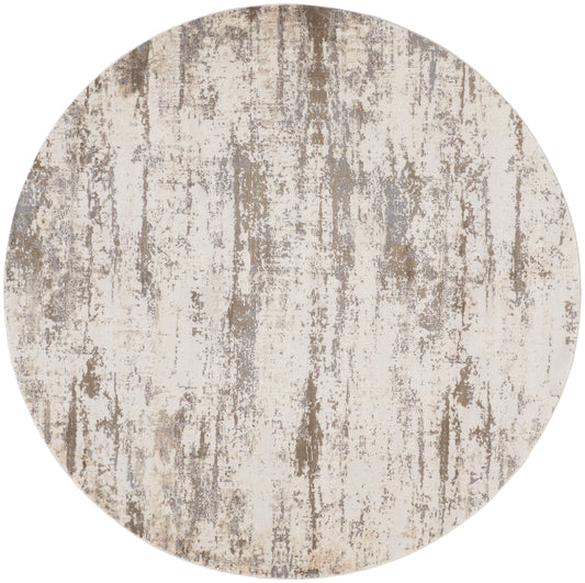 Parker Transitional/Casual Ivory/Brown Round Rug  Feizy Rugs Small Parcel,Feizy Rugs,Parker,Ivory/Brown,7'9" x 7'9" Round,Round Rug,Viscose/Polyester,Transitional/Casual,Turkey