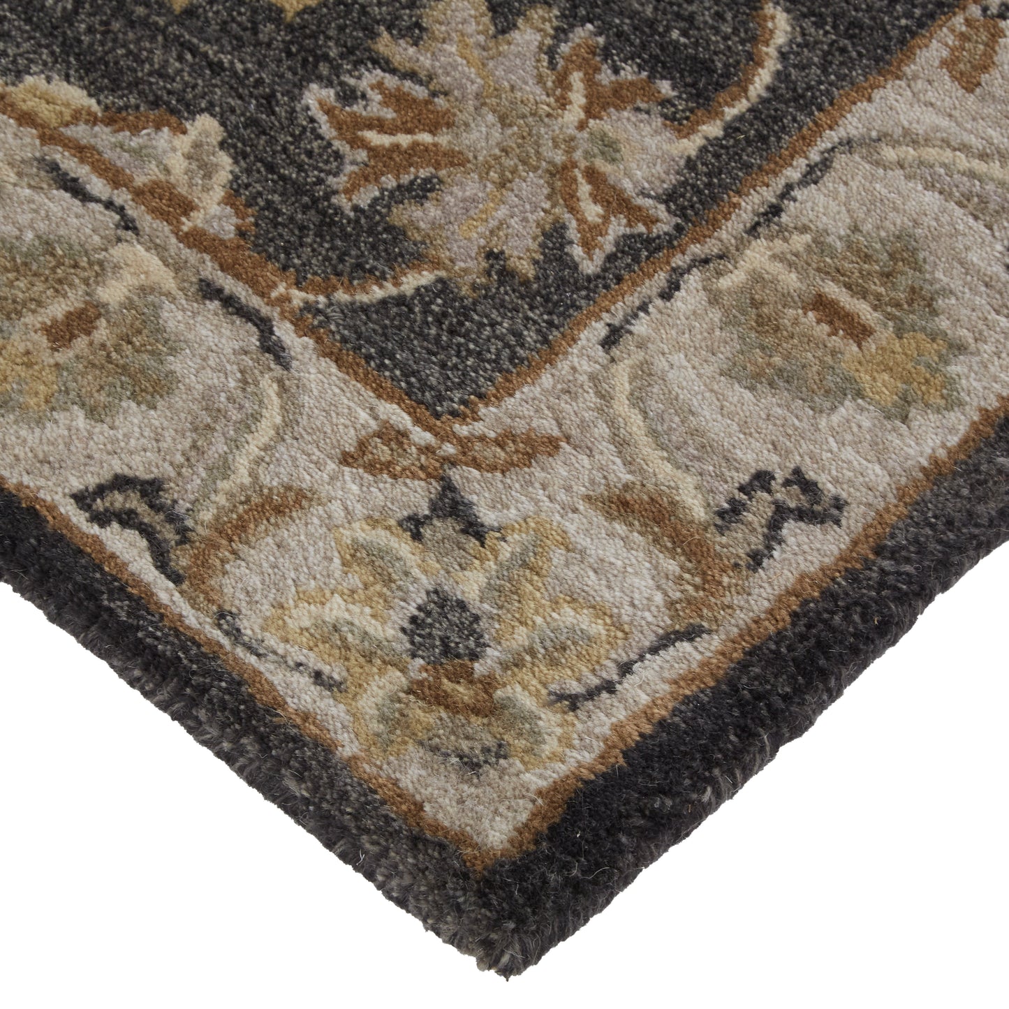 Eaton Traditional/Classic/Persian Oriental/Persian/Bordered Blue/Gray/Taupe - Feizy Rug
