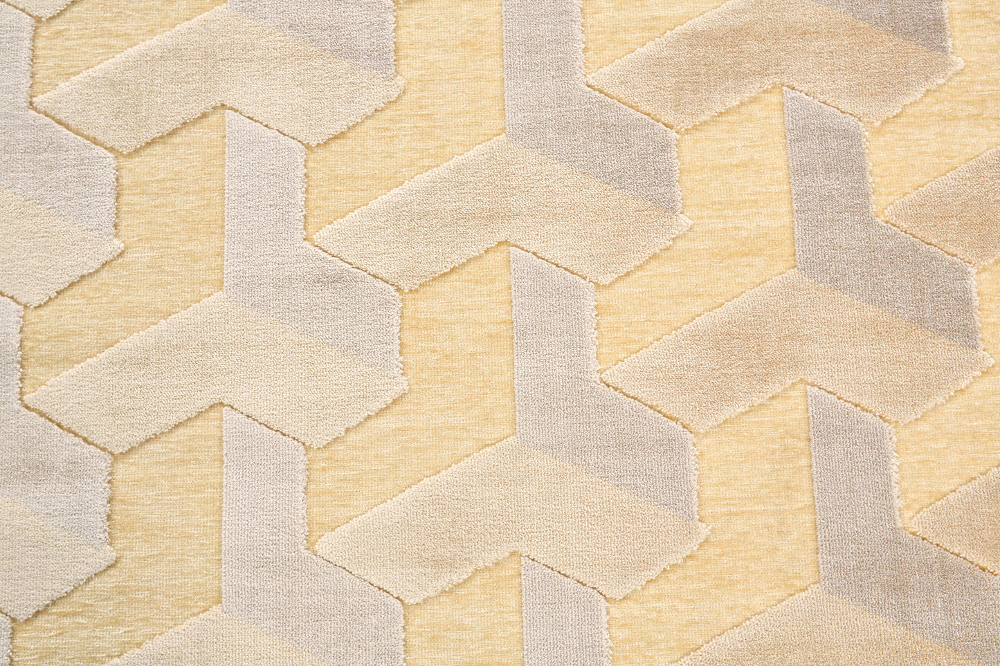 Saphir Zam Modern/Global/Mid-Century Modern Geometric Tan/Gray - Feizy Rug