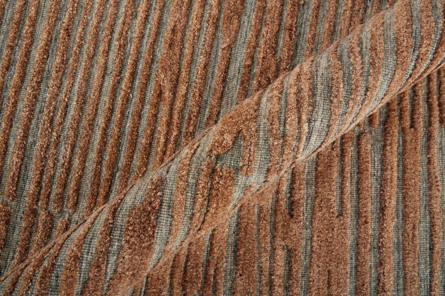 Braeside Transitional/Casual Orange/Gray Accent Rug  Feizy Rugs Small Parcel,Feizy Rugs,Braeside,Orange/Gray,2' x 3',Accent Rug,Viscose/Wool,Transitional/Casual,India