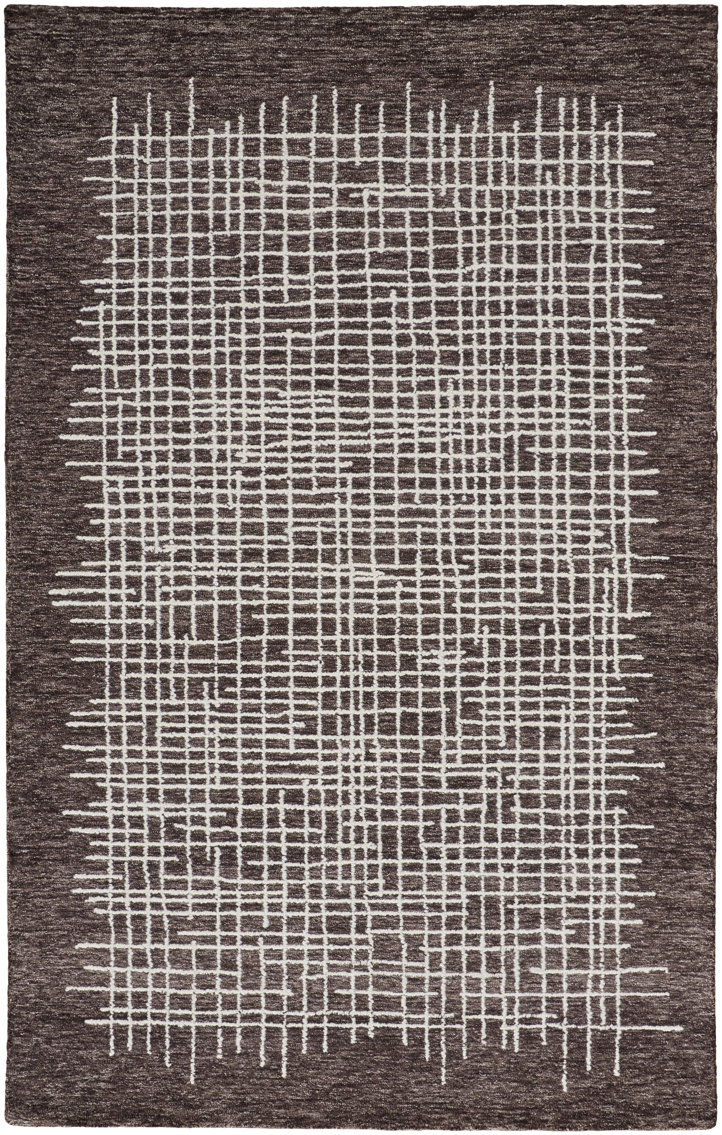 Maddox Transitional/Casual Brown/Ivory Accent Rug