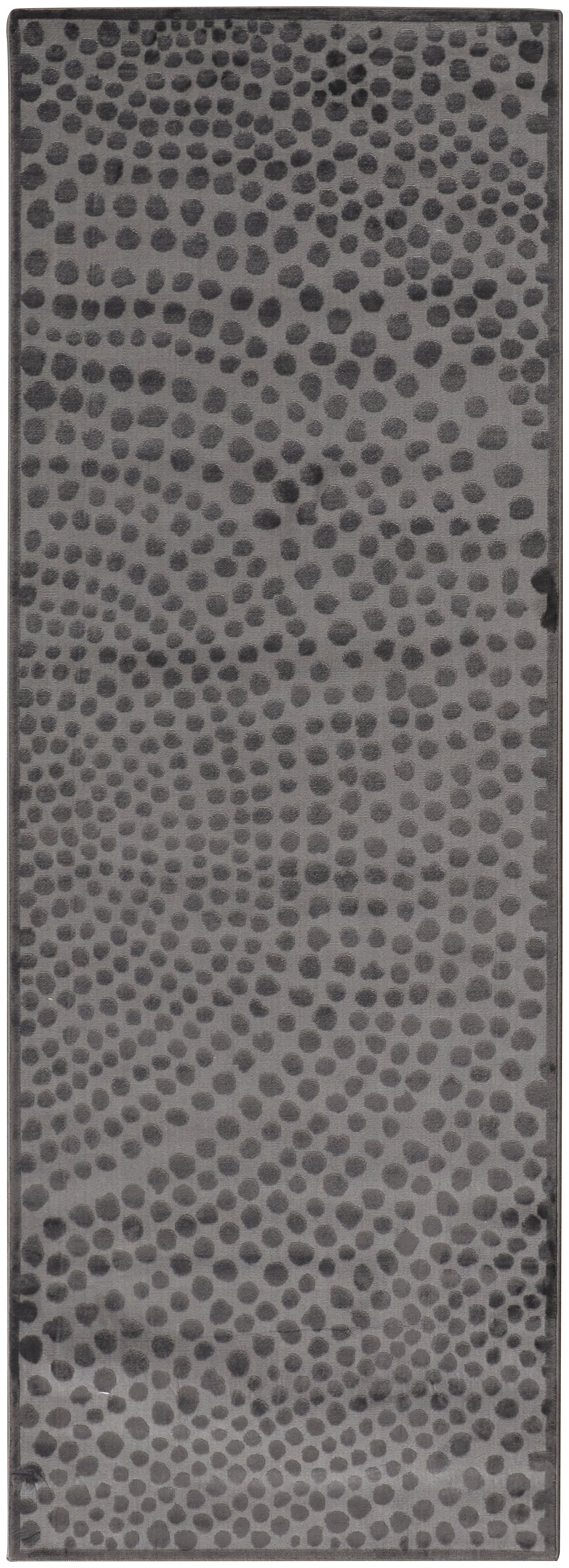 Gaspar Modern/Casual/Industrial Polka Dots/Gradient & Ombre Gray/Silver/Ivory - Feizy Rug