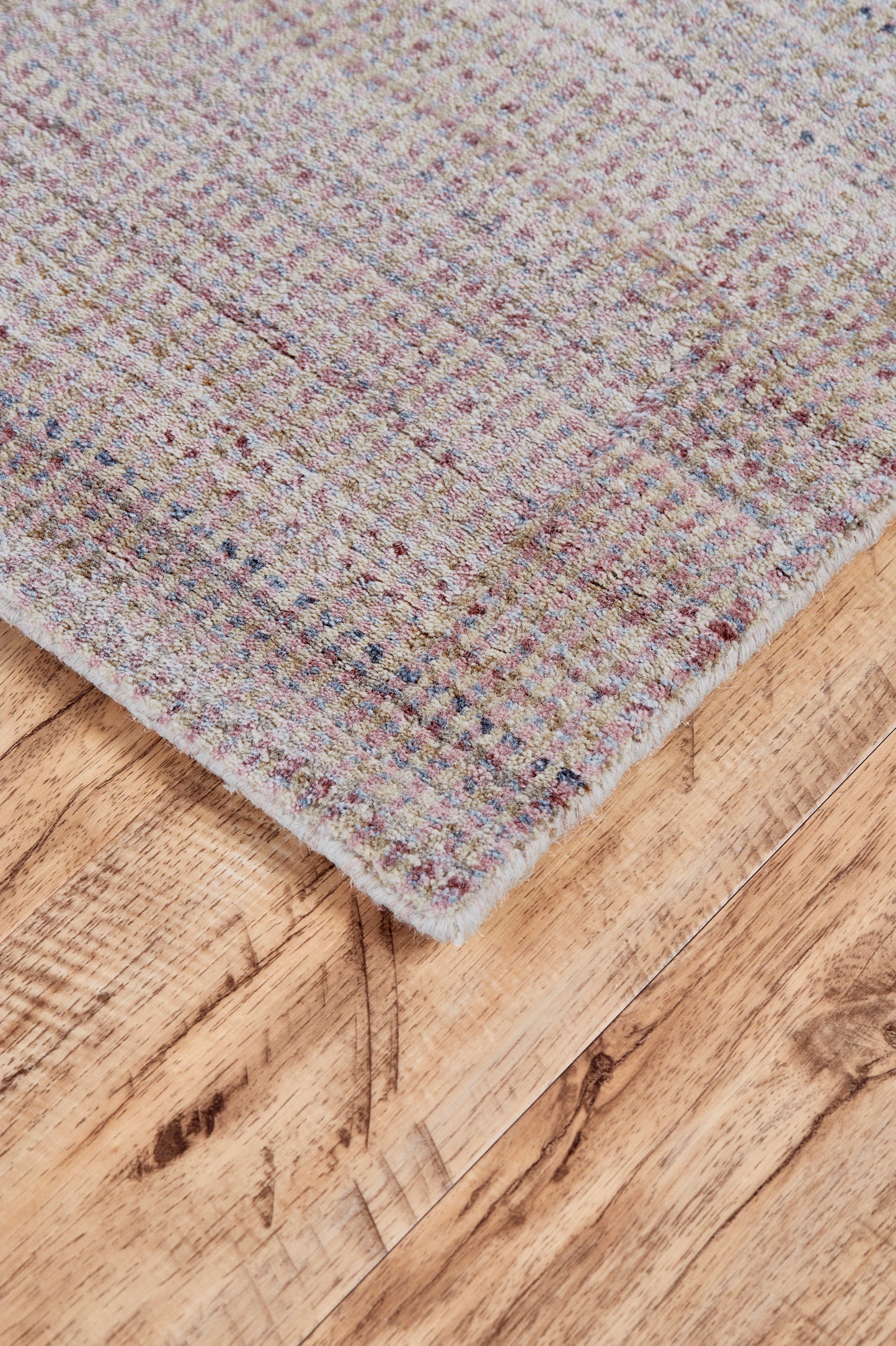 Milan Modern/Industrial Gradient & Ombre Blue/Purple/Tan - Feizy Rug