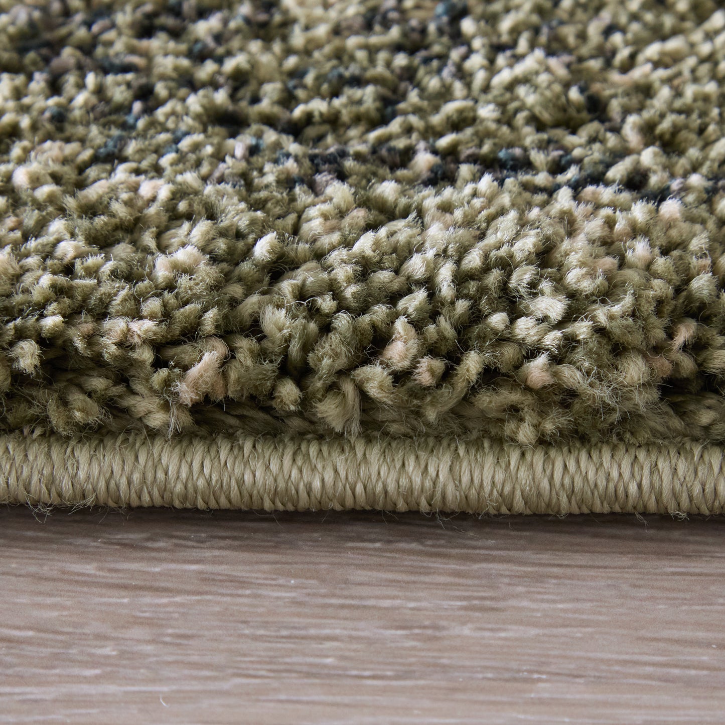 Jameson Modern/Bohemian & Eclectic Distressed/Abstract Green/Black/Tan - Feizy Rug