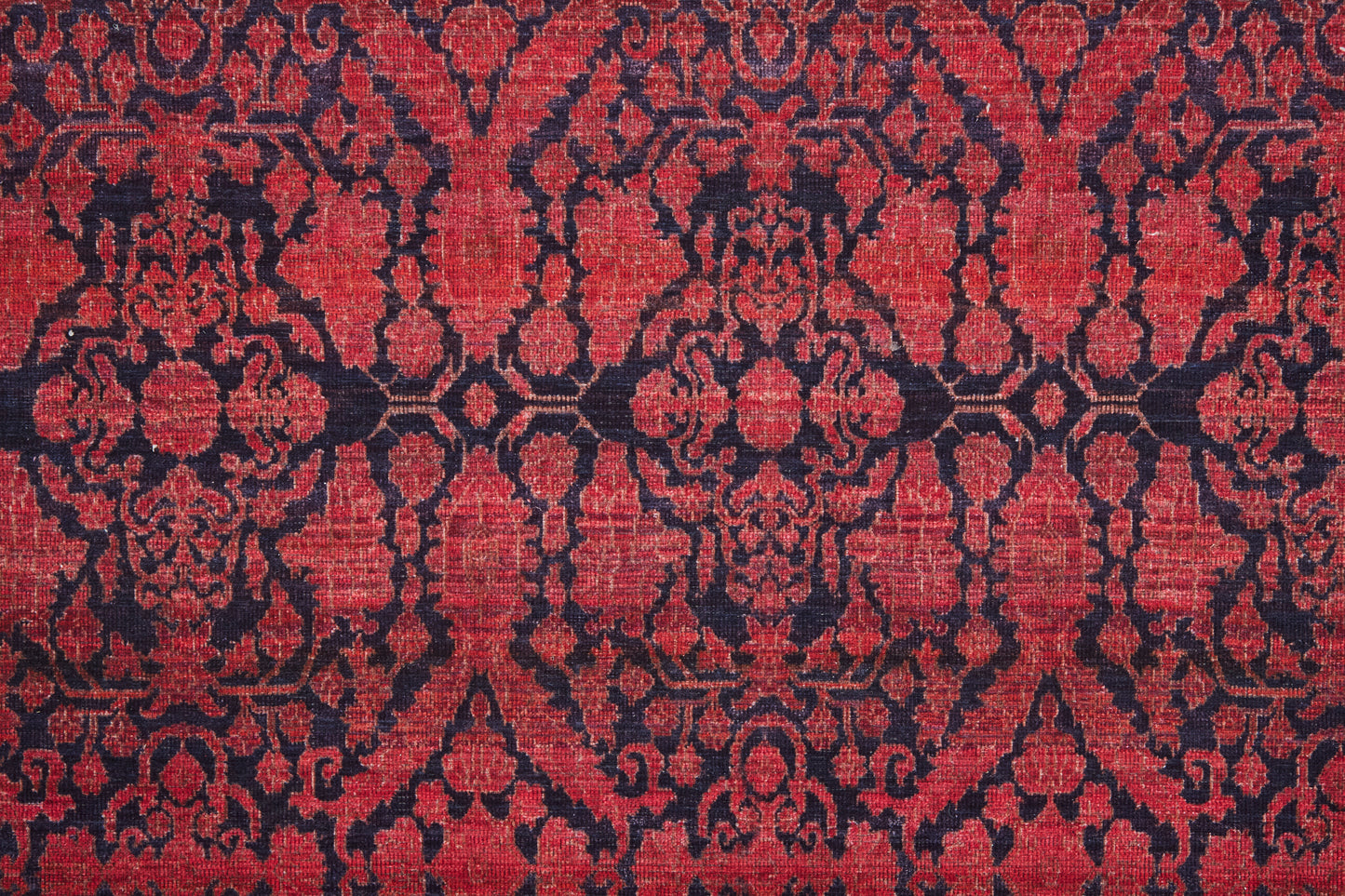 Voss Transitional/Cottage/Bohemian & Eclectic Trellis & Lattice/Distressed/Bordered Red/Black - Feizy Rug