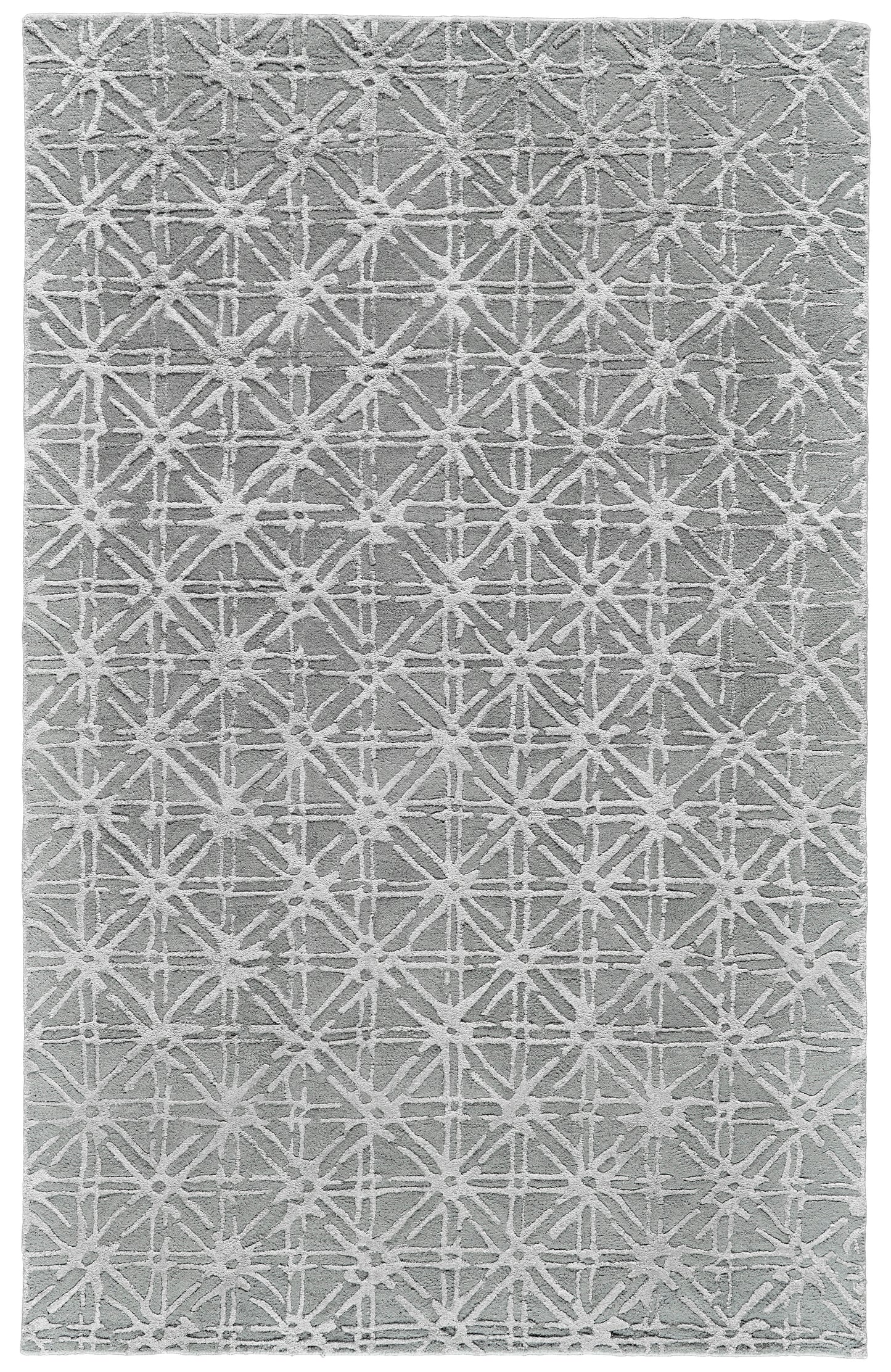 Manoa Transitional/Mid-Century Modern Geometric Gray/Silver - Feizy Rug